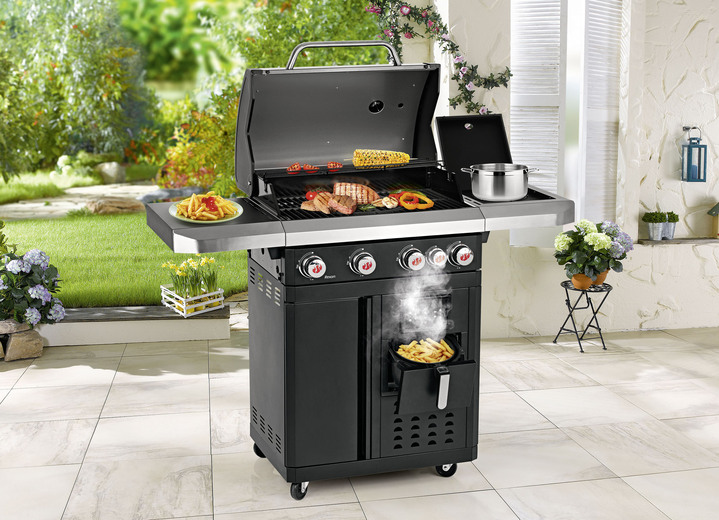 Gartengrill - Gasgrill Fryton GG-II-492 von Landmann, in Farbe SCHWARZ Ansicht 1