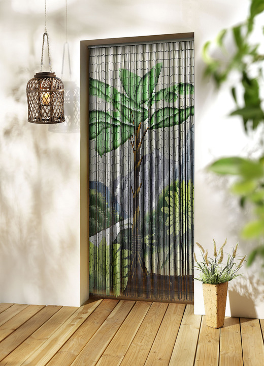 Sichtschutz & Sonnenschutz - Bambusvorhang von Hand bemalt, in Farbe BUNT