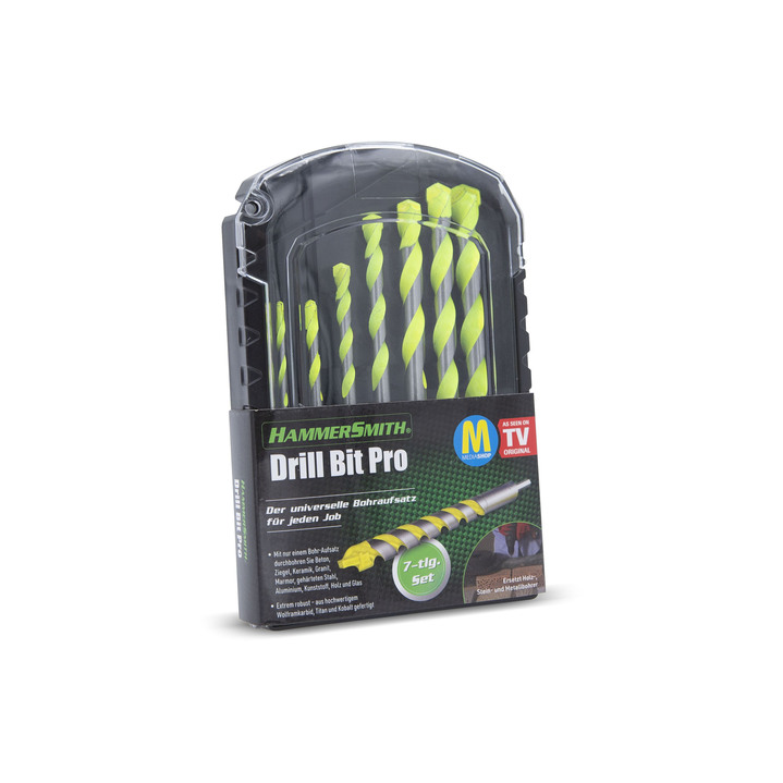 Gartenzubehör - Hammersmith Drill Bit Pro-Bohrköpfe, in Farbe SCHWARZ-SILBER, in Ausführung 7-teiliges Set Ansicht 1