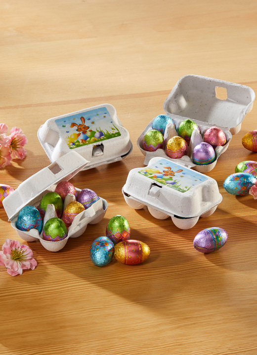 - Geschenk-Set mit lustigem Hasenmotiv, 4er-Set, in Farbe BUNT Ansicht 1