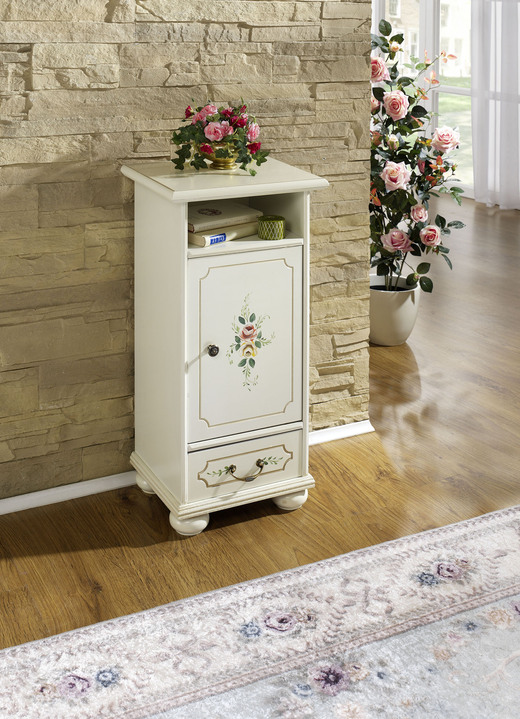 Sideboards & Kommoden - Teilmassive Möbel-Serie, in Farbe CREME, in Ausführung Kommode, 1-türig Ansicht 1