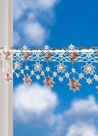 Stangendekoration mit weihnachtlichen Motiven