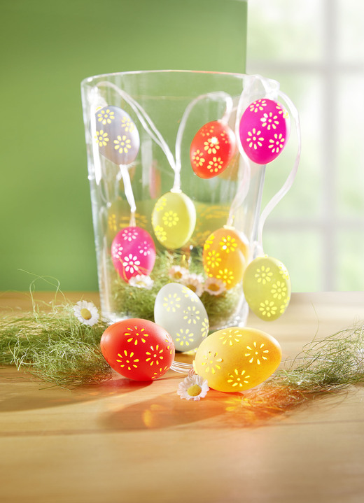 Ostern - LED-Lichterkette , in Farbe BUNT