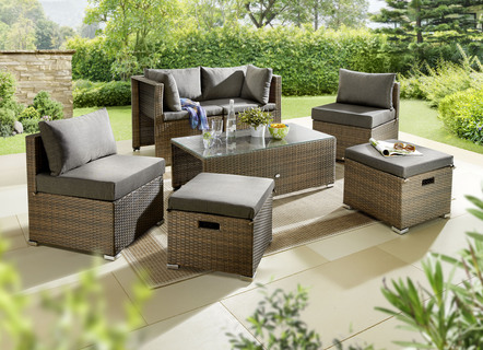 Lounge-Set Agira aus Polyrattan