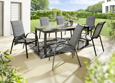 Gartenmöbel Amalfi Deluxe mit Aluminiumgestell