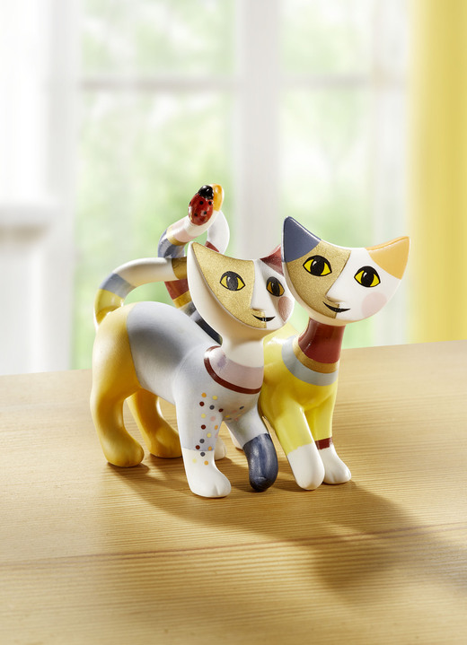 Figuren - Katzenpaar Luca e Sofia aus der Rosina-Wachtmeister-Kollektion, in Farbe BUNT