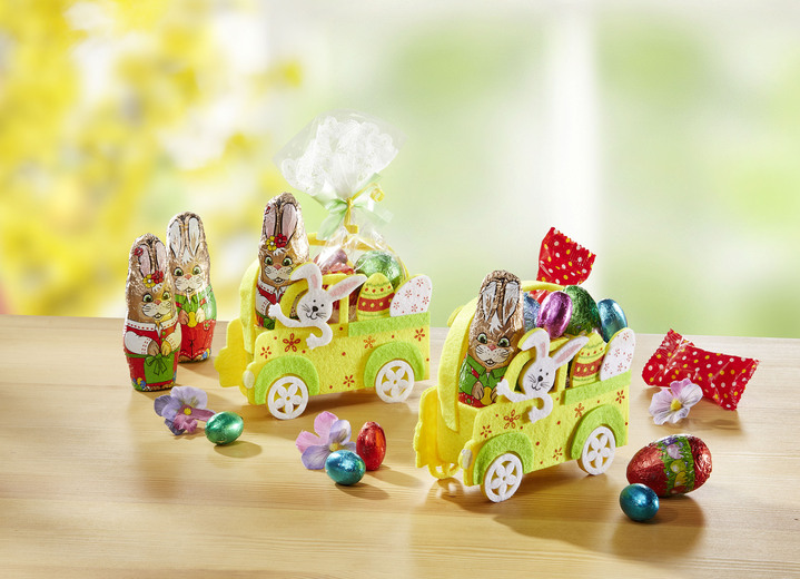 Geschenkideen - Filz-Oster-Express, 2er-Set, in Farbe BUNT