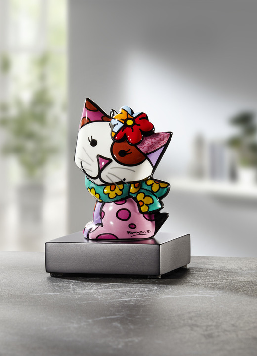 Figuren - Katze aus Porzellan, in Farbe BUNT