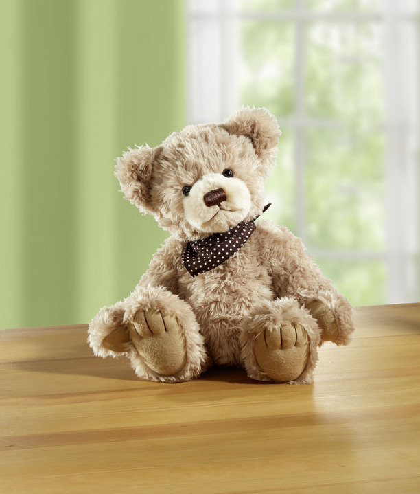 Geschenkideen - Teddy Joris aus Softplüsch, in Farbe HONIG