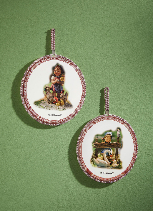 Wohnaccessoires - Keramik-Wandbilder, 2er-Set, in Farbe BUNT