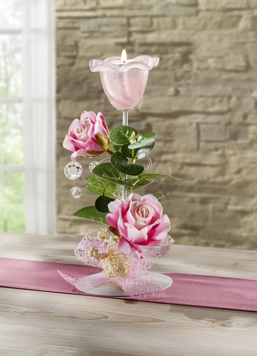 Wohnaccessoires - Wunderschöner Teelichthalter, in Farbe ROSA