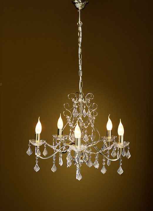 - Kronleuchter, 5-flammig, in Farbe GOLD