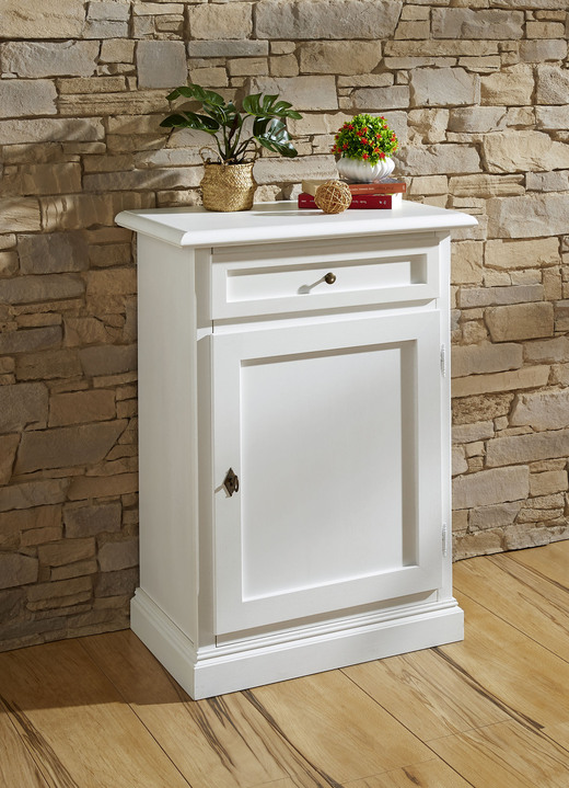 Sideboards & Kommoden - Kommode, 3-türig, in Farbe WEISS, in Ausführung 1-türig Ansicht 1