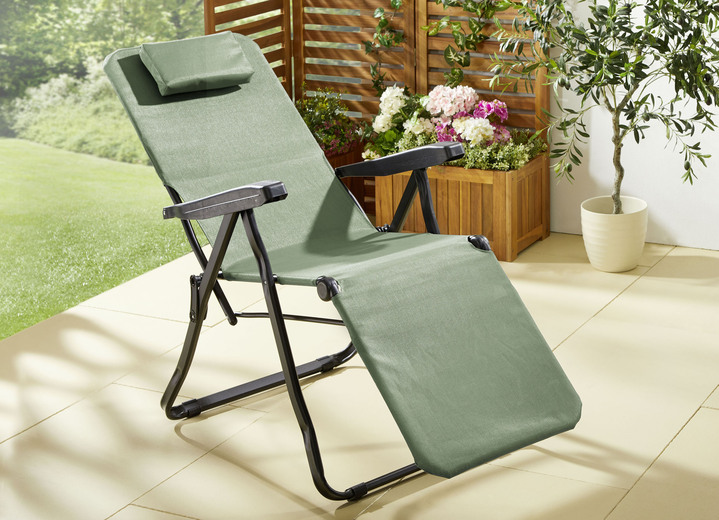 Gartenmöbel - Relax-Sessel Gravity, in Farbe GRÜN Ansicht 1