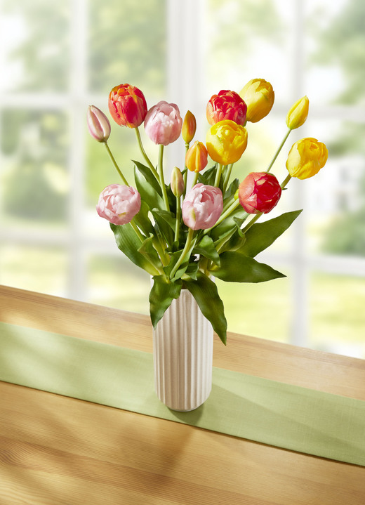 Kunst- & Textilpflanzen - Tulpenbund, 5-teilig, in Farbe HELLROSA