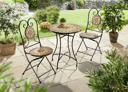 Bistro-Set aus Eisen