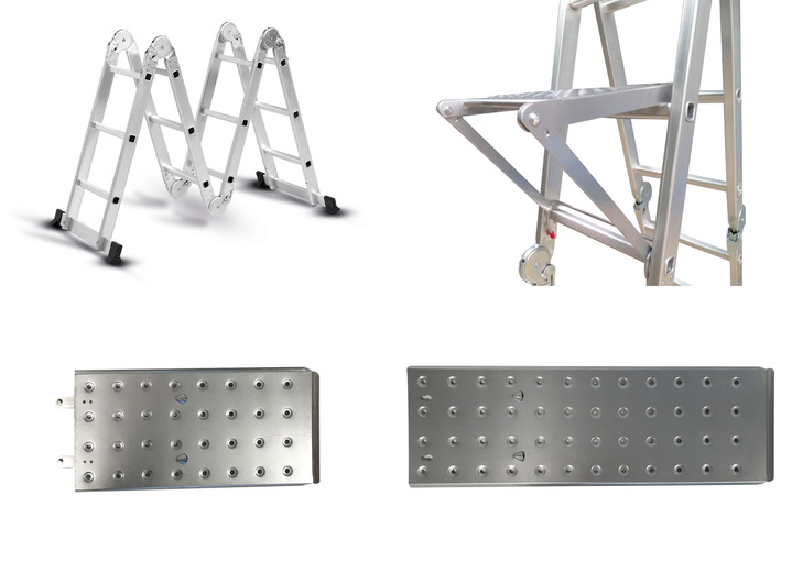 Haushaltshelfer - Multifunktionale Allzweck-Leiter Hammersmith Super Ladder, in Farbe SILBER Ansicht 1