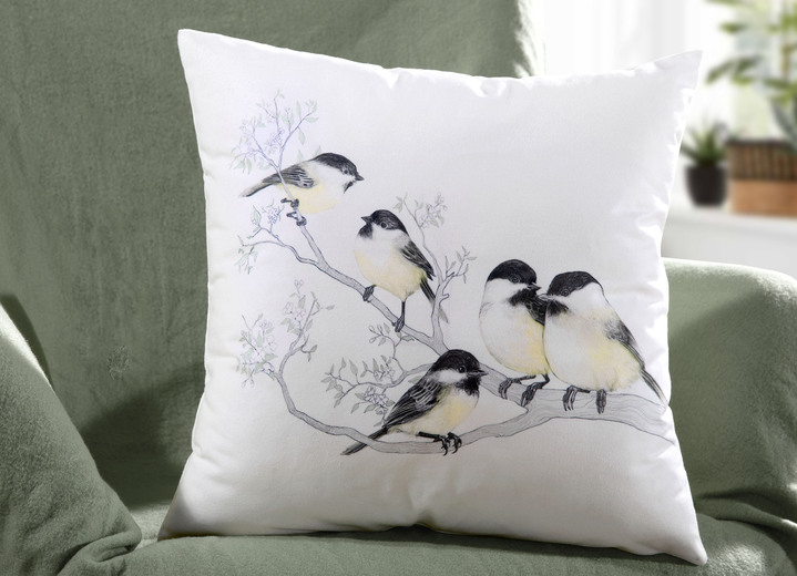 Kissenbezüge - Kissenbezug mit Vogel- Motiv, in Farbe BUNT Ansicht 1