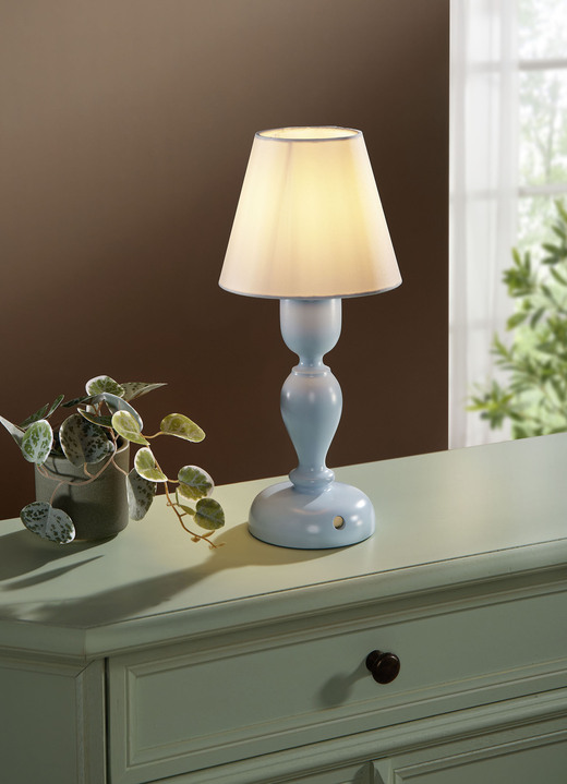 Lampen & Leuchten - Dimmbare LED-Touch-Tischleuchte, in Farbe PASTELLBLAU Ansicht 1