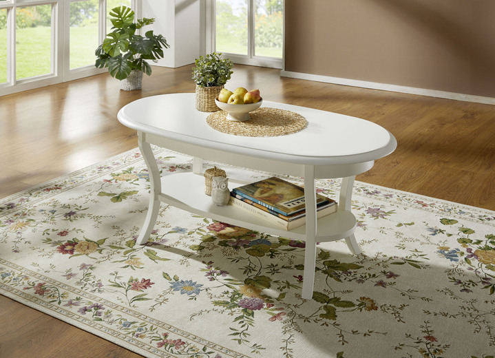 Couchtische - Couchtisch mit Ablage, in Farbe NUSSBAUM