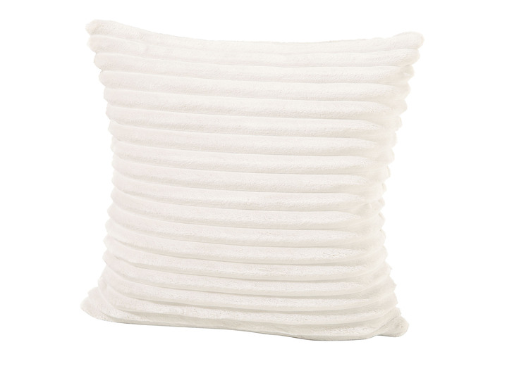 Kissenbezüge - Weicher Cord-Kissenbezug, in Farbe CREME Ansicht 1