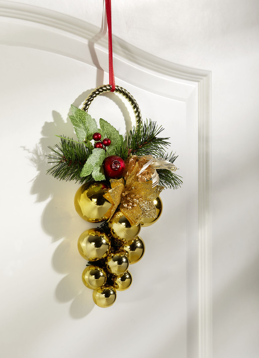 - Tür-/Wandhänger mit Kugeln, in Farbe GOLD