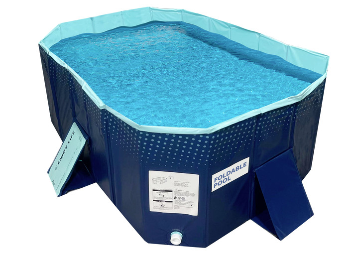 Freizeitspaß - Faltbarer Pool, in Farbe BLAU, in Ausführung Pool Größe S: L166xB107 Ansicht 1