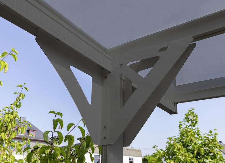 Gartenzubehör - Carport mit Aluminium-Gestell, in Farbe ANTHRAZIT Ansicht 1