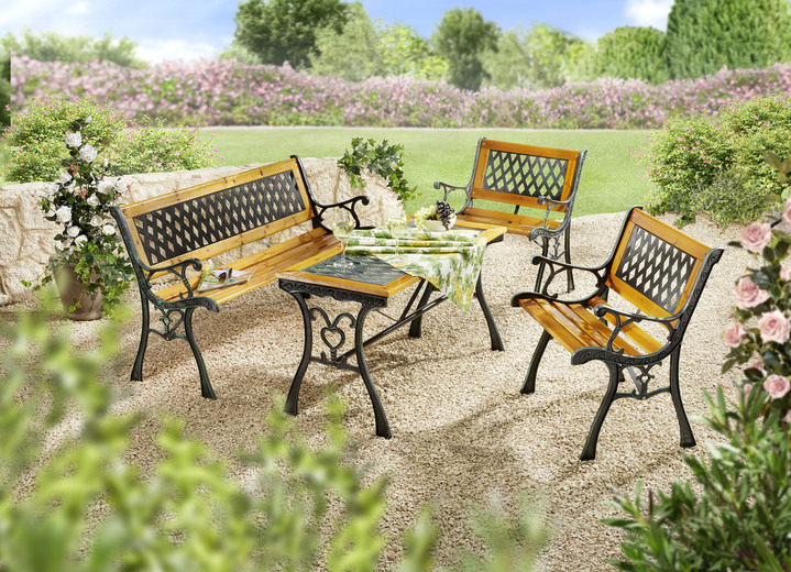 Gartenmöbel - Gartenmöbel Royal mit rustikalem Charme, in Farbe SCHWARZ-BRAUN, in Ausführung Sparset Royal Ansicht 1
