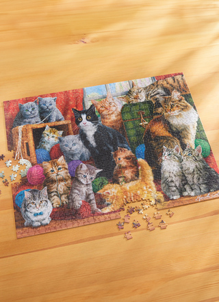 Puzzle mit Katzen-Motiv, 1.000-teilig