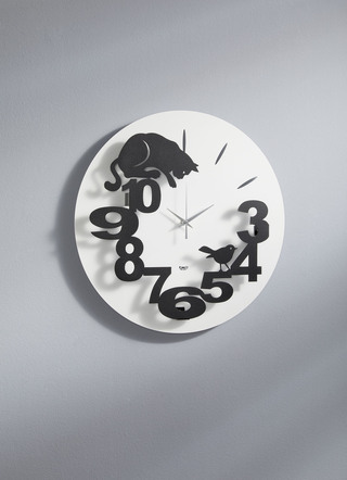 Originelle Wanduhr aus Eisen