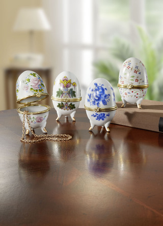 Genius Ideas® Porzellaneier, 4er-Set