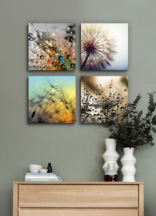 Blumen - Bilder-Set, 4-teilig, mit Pusteblumen-Motiven, in Farbe BUNT Ansicht 1