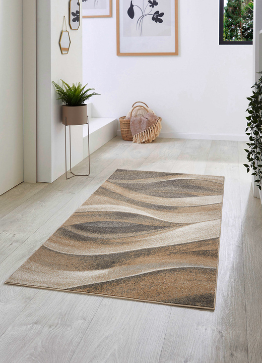 Modern - Moderne Brücken und Teppiche, in Größe 111 (Brücke, 60x110 cm) bis 282 (Teppich, 200x290 cm), in Farbe BEIGE Ansicht 1
