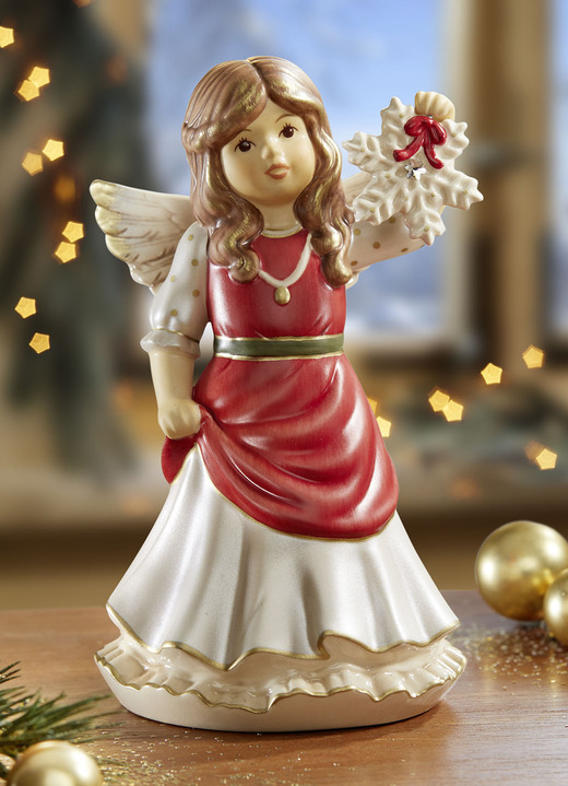 Goebel-Figuren - Engel mit Schneeflocke, in Farbe ROT