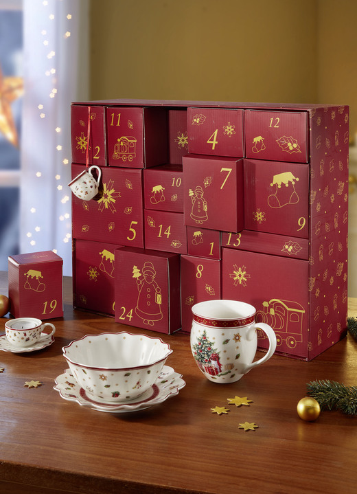 Adventskalender - Adventskalender 2025 aus dem Hause Villeroy & Boch, in Farbe ROT