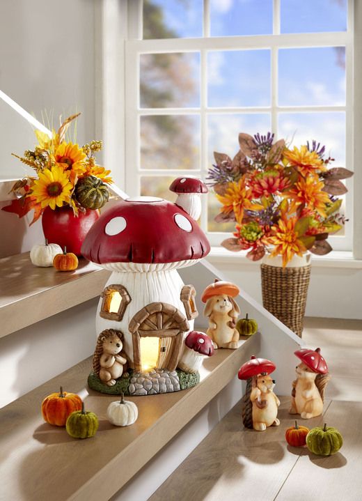 Wohnaccessoires - Herbstfiguren im 3er-Set, in Farbe BUNT Ansicht 1