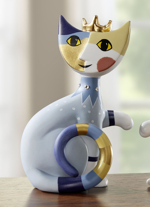 Figuren - Katze mit Krone von Rosina Wachtmeister, in Farbe BUNT, in Ausführung Katze Max Ansicht 1