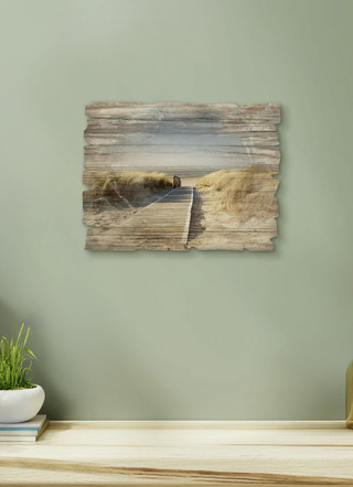Holzbild im Vintage-Charakter