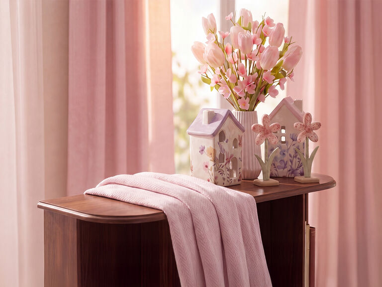 Dekoration in rosa