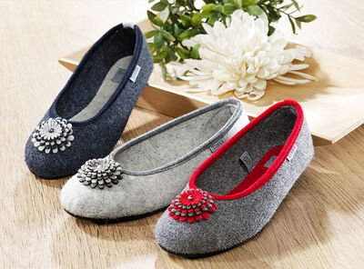 Bewerbung des Bereiches Hausschuhe