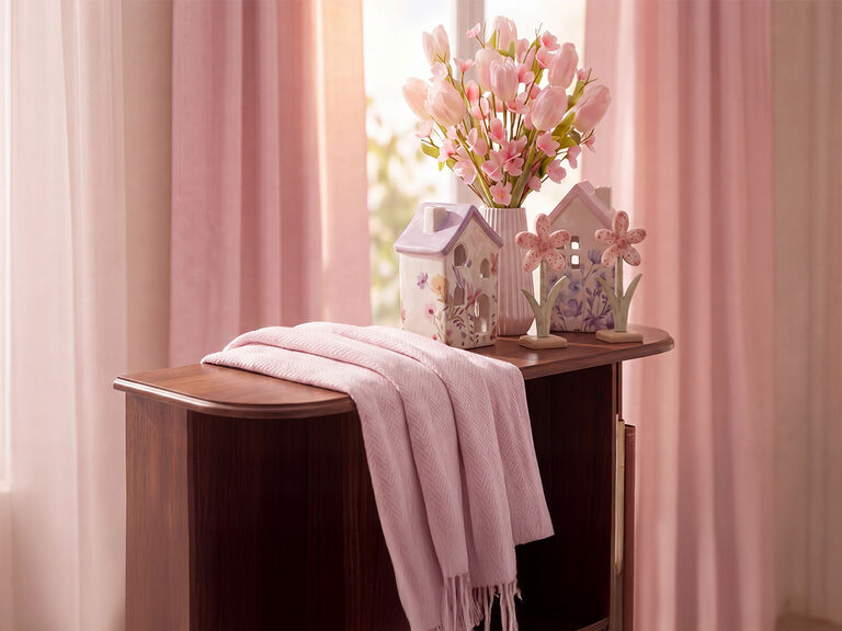 Dekoration in rosa