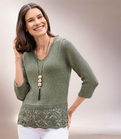 Bewerbung des Bereiches Pullover