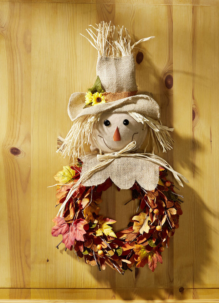 "Herbstm&auml;nnchen" Wandkranz mit Aufh&auml;ngung 