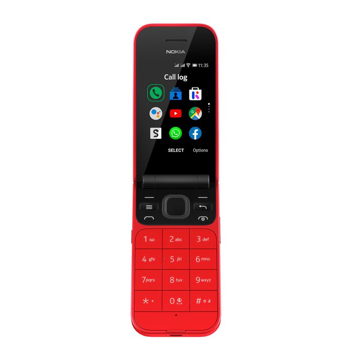 Nokia 2720 Flip Gro&szlig;tasten-Klapphandy ROT