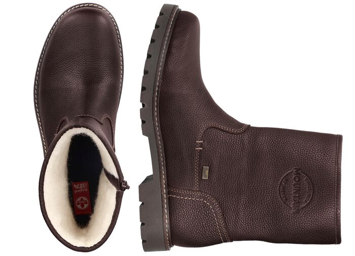 Rieker Stiefel aus Nappaleder DUNKELBRAUN