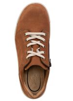 GINO GALANTE Schn&uuml;rschuh aus bestem Rind-Nubukleder COGNAC