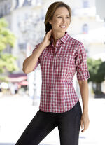 Bluse mit Hemdkragen 