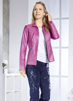 Kurzjacke aus Nappaleder-Imitat 