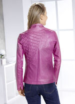 Kurzjacke aus Nappaleder-Imitat 